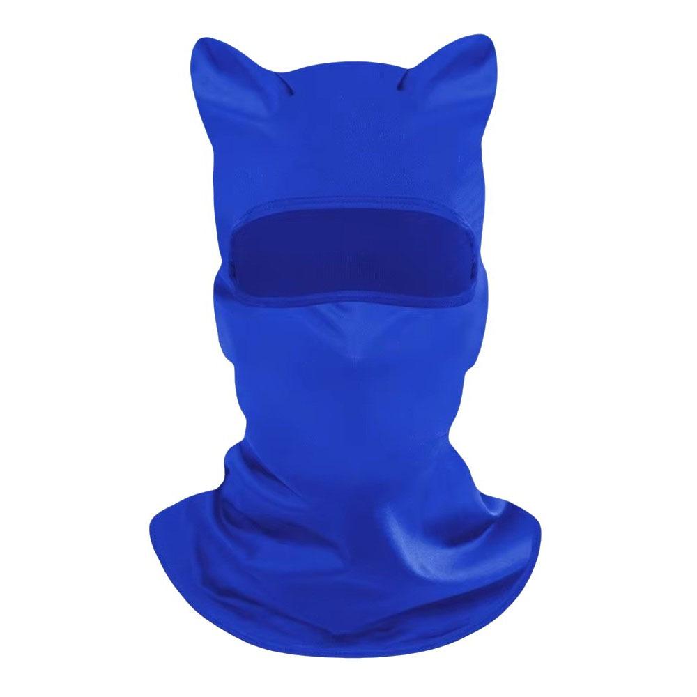 Sun Protector Cat Ear Face Mask Soft Neck Gaiter Fashion Sunscreen  Masque  Summer