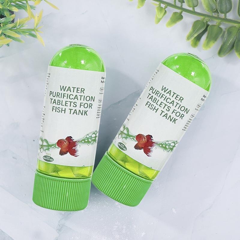 2 Stück Aquarium Wasserreinigung Aquarium Wasserreinigungstabletten Für Aquarium Trübungsentfernung Kraftvolles Wasser Für Fische