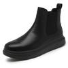 Vintage Mens Winter Chelsea Boots Hightop Leather Boots Autumn Men's Hightcut Walking Casual Platform Bootie