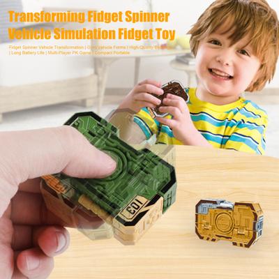 Fidget Spinner Transformation Car Toy Transformable Off-road Tank Missiles Vehicle Kids Adults