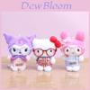 Kuromi Plush Keychain With Super Soft Short Pile For Bags And Gifts