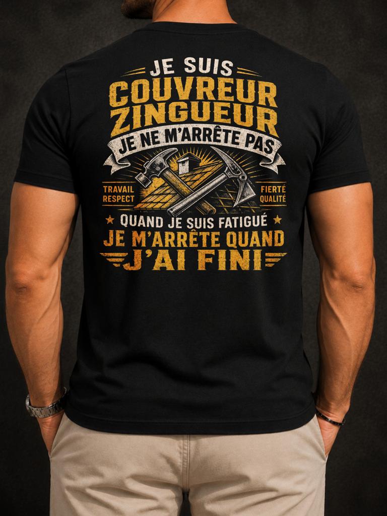 I Am Roofer Roofer I Do Not Stop Roof Tools French Trade Pride Bold Graphic Mes Unisex Unisex All T-Shirt