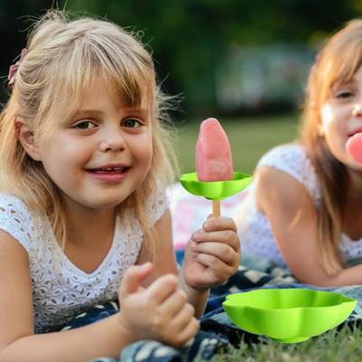 Popsicle And Ice Cream Holder Dual Function Silicone Cup for Kids Treats Melt