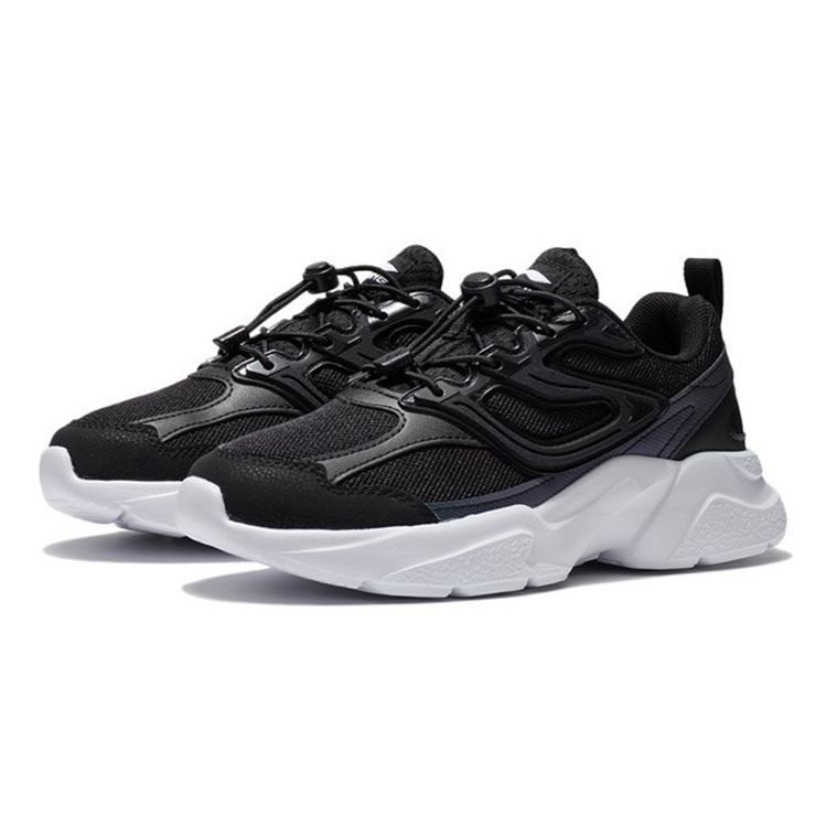 Li Ning Windbreaker Durable Low-Top Sports Casual Shoes Kids sneaker Black YKCS030-3