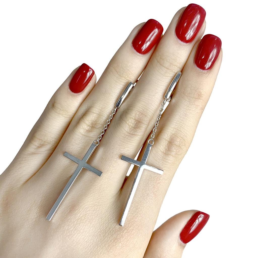 Silver Earrings Without Stones (1973370)