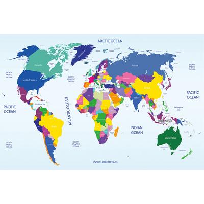 World Map Poster Home Living Room Bedroom Wall Decor Art Painting Pictures Unframed Travel Supplies