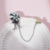 Unique Cartoon Umbrella Girl Brooch Charming Metal Badge Fashion Accessory For All