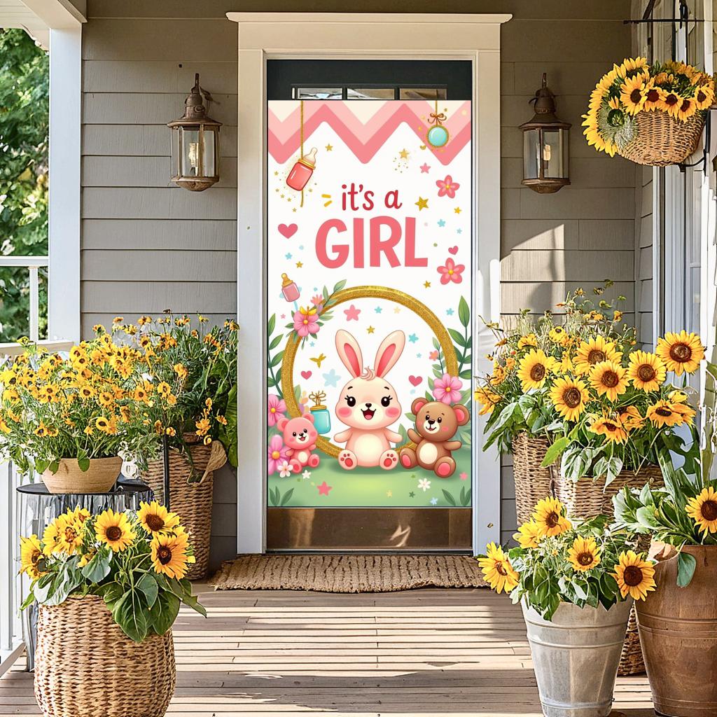 Colorful Background Photo Props Decoration for Welcome Newborn Celebration
