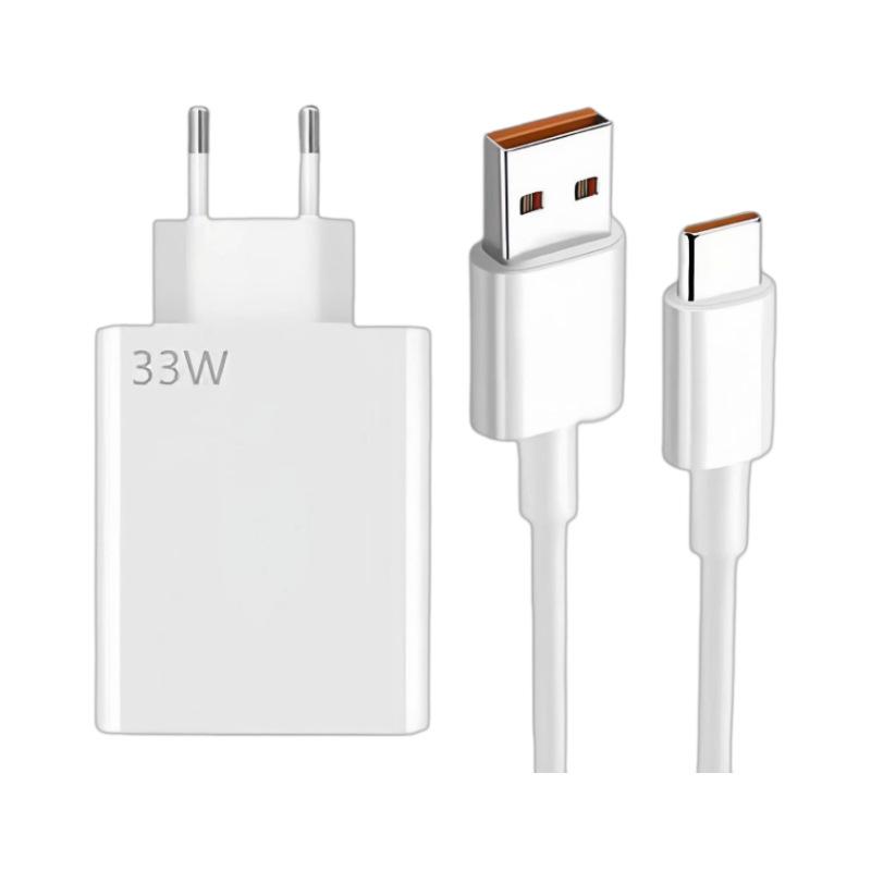 EU Standard 33W/55W/67W Fast Charger for Xiaomi 10s/11 - Quick Charge Compatible Mobile Charger