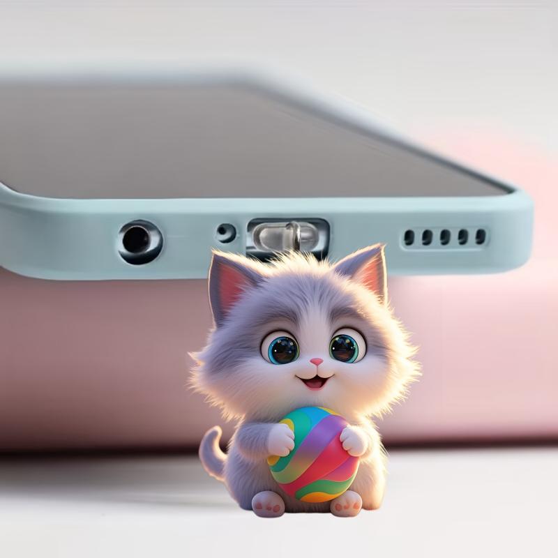 Acrylic Phone Dust Plug Pendant 2D Flat Pendant Suitable For Phone Type-C Universal Phone Accessories