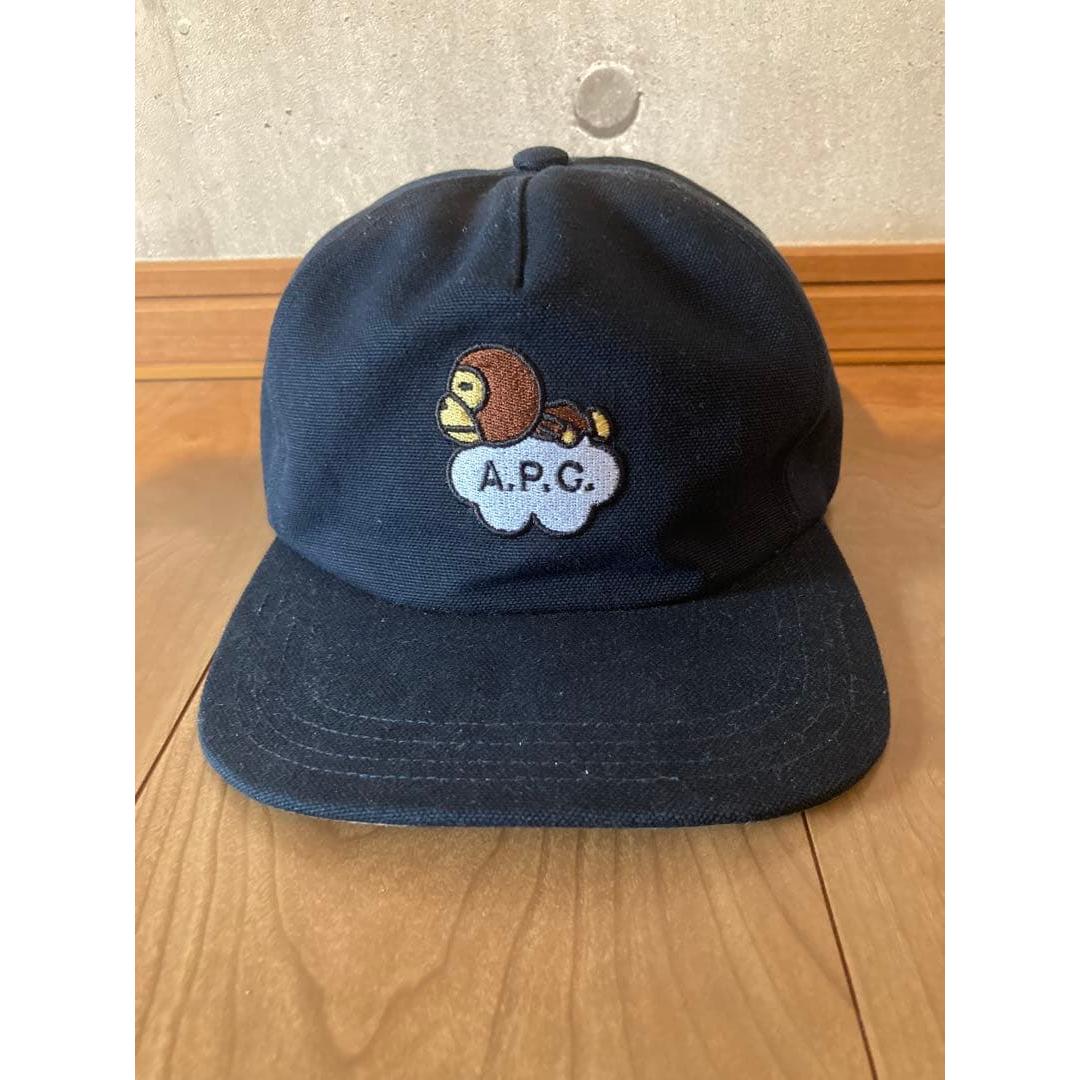 Used [Limited Good Condition] A.P.C. x BAPE Collaboration Cap