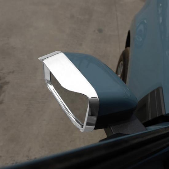 Car Rearview Mirror Rain Eyebrow Trim For Ford Maverick 22-25 Accessories Chrome