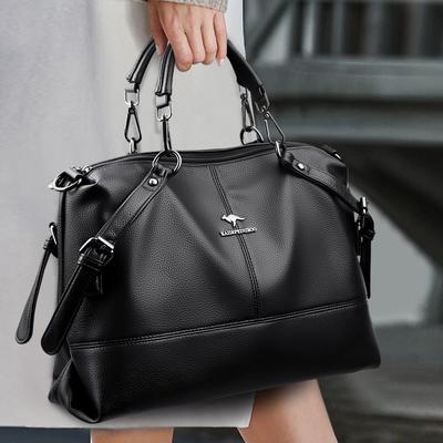 Umhängetasche Atmosphärische Damentasche mittleren Alters mit gespleißter Schultertasche für Damen mit großem Fassungsvermögen