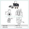 Spring-Loaded Mini Push Lock for Advertising Light Boxes and Cabinets