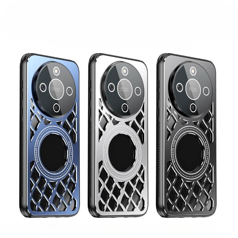 Capa Magnética de Liga de Alumínio com Dissipação de Calor Honor X9D Para Honor Magic 8 Lite Carregamento Sem Fio Película de Lente Capa à Prova de Choque Para X70 X9D