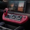 For Land Rover Defender 110 90 20-26 Center Console Gear Shift Panel Frame Suede Gear Shift Knob Protector Cover Accessories