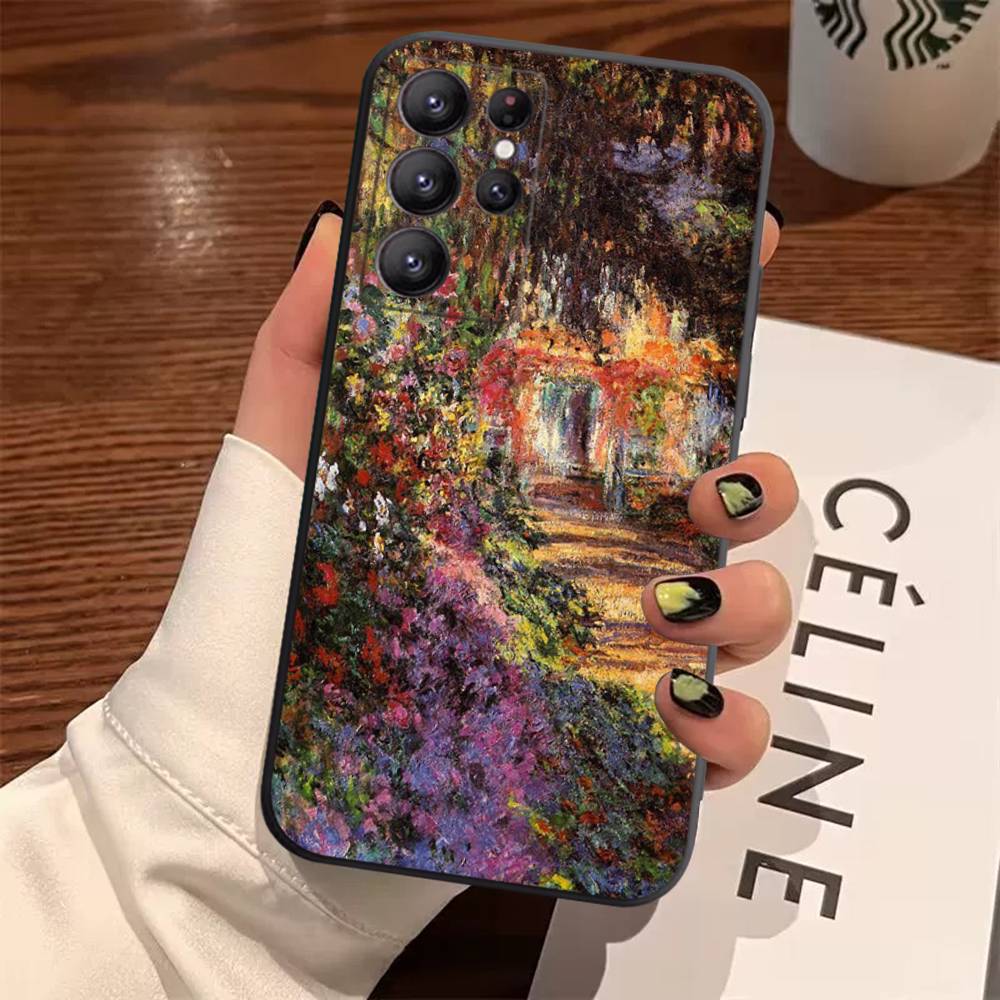 Claude Monet Impressionism Painter Case For Samsung Galaxy Case S25 S23 S22 S21 S30 S20 S10 Ultra Plus FE TPU Soft Cover