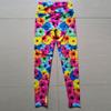 New Chrysanthemum Print Nude Yoga Trousers Hip Lift High-waisted Sports Fitness Nine-minute Trousers Sports Fitness Trousers Women