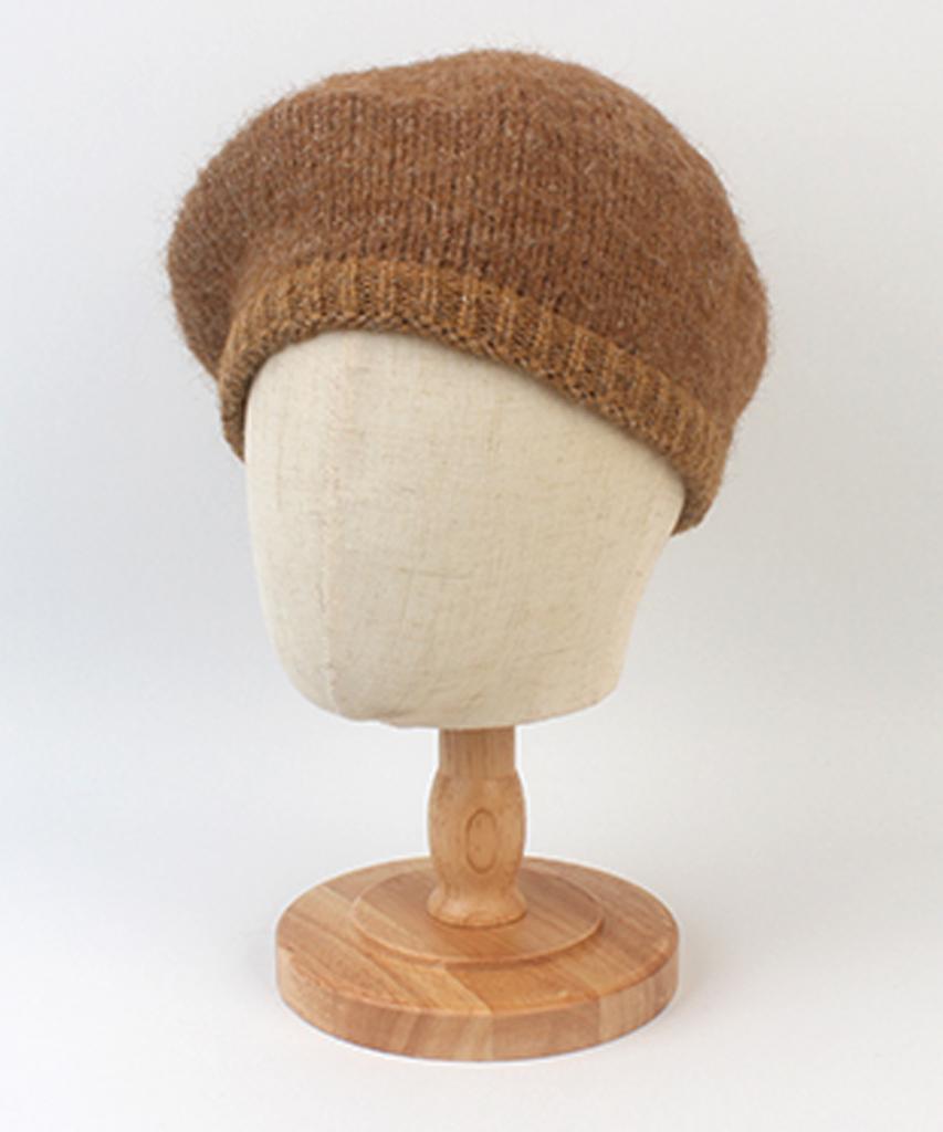 Yunibeosyeolkemiseuteuli Wool Brown Knit Beret Wool Beret