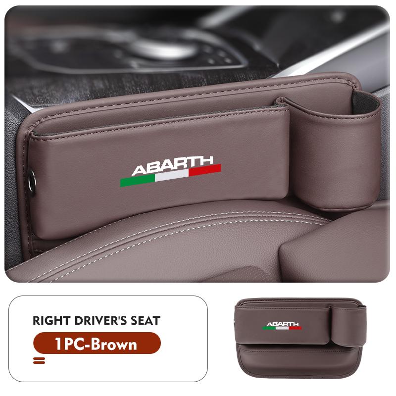Car Seat Gap Filler Storage Box Water Cup Holder Accessories For Abarth 124 125 500 695 5CC TC Spider Panda