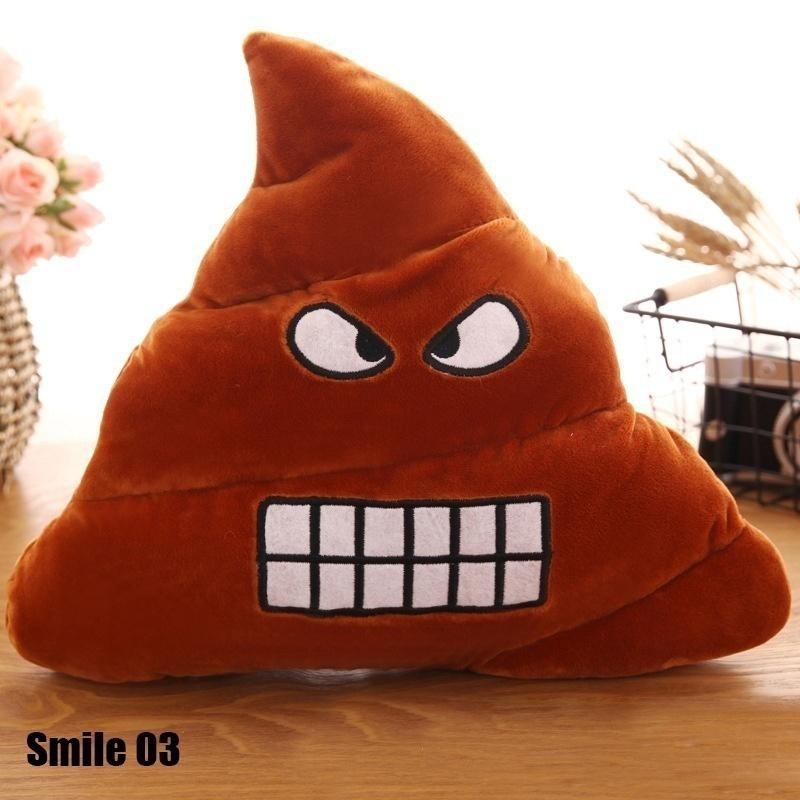 Creative Cute Emoji Poop Shits Plush Toy Pillow Cushion Home Living Decor for Bed Sofa Car