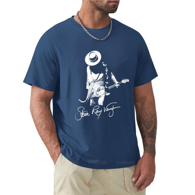 Cotton Tshirt Mens Srv Vintage Stevie Ray Vaughan Gifts For Fans Tshirt Korean Fashion Cute Tops T Shirt For Men Men Tshirts