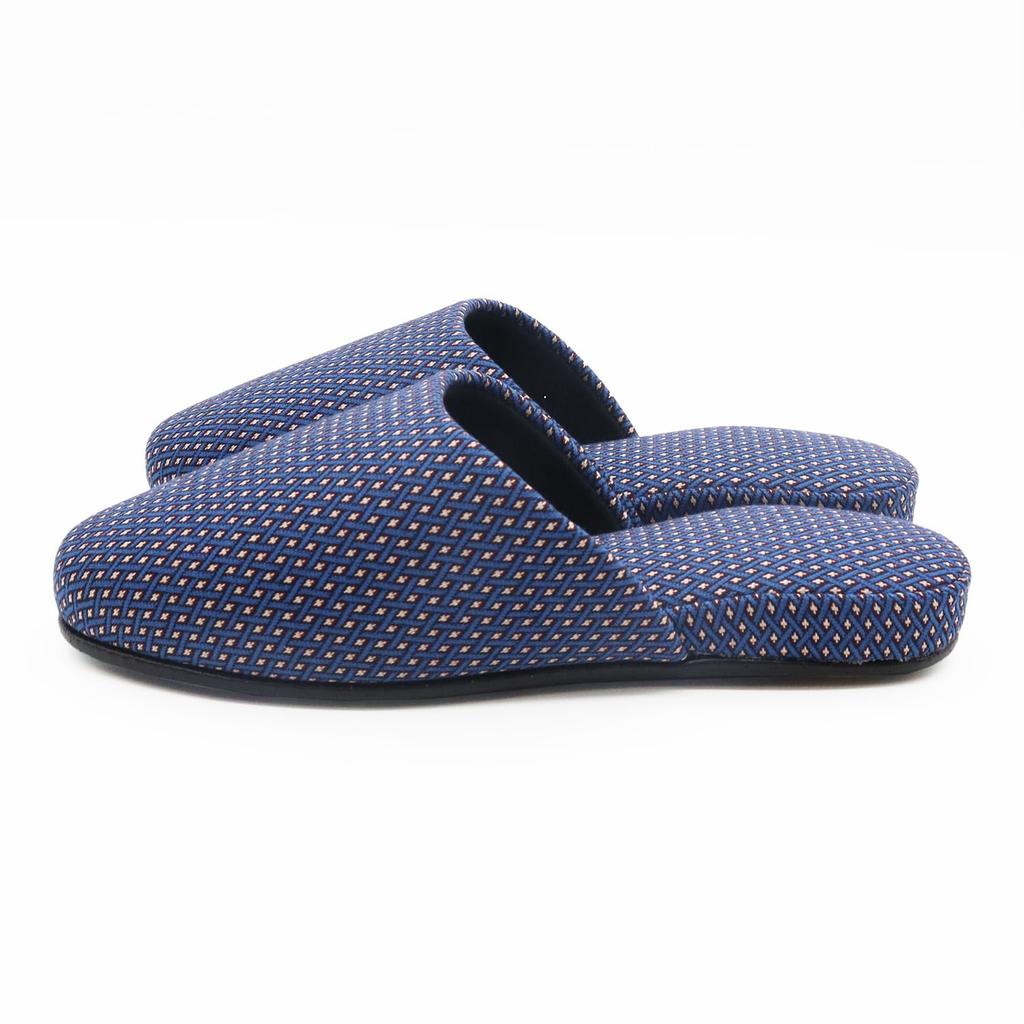 Okamura Shichisho Neo Chic Made in Perfect for Japanese Komon Japan Slippers, Medium, Blue, Japan, brdj24901bl, Guests, Pattern, Gift,