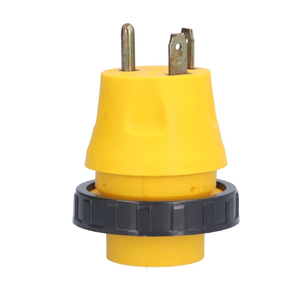 Weatherproof RV Plug Adapter Heavy Duty 30A RV Plug TT-30P To L5-30R  RV Power Connection