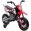 Electric Motorcycle for Child Cross Motorcycle for Children from 3 To 6 Years 2 Motors 12V Max. Speed 5 Km/h Red