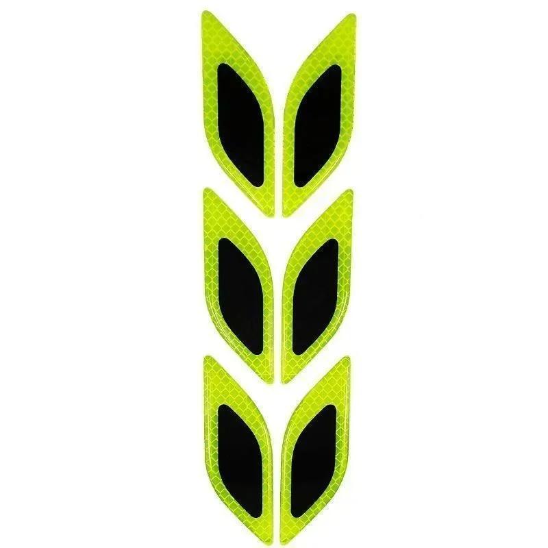 S Car 3D Reflective Carbon Fiber Sticker Fashion Car Styling Reflective Strips Night Safety Warning Auto Exterior