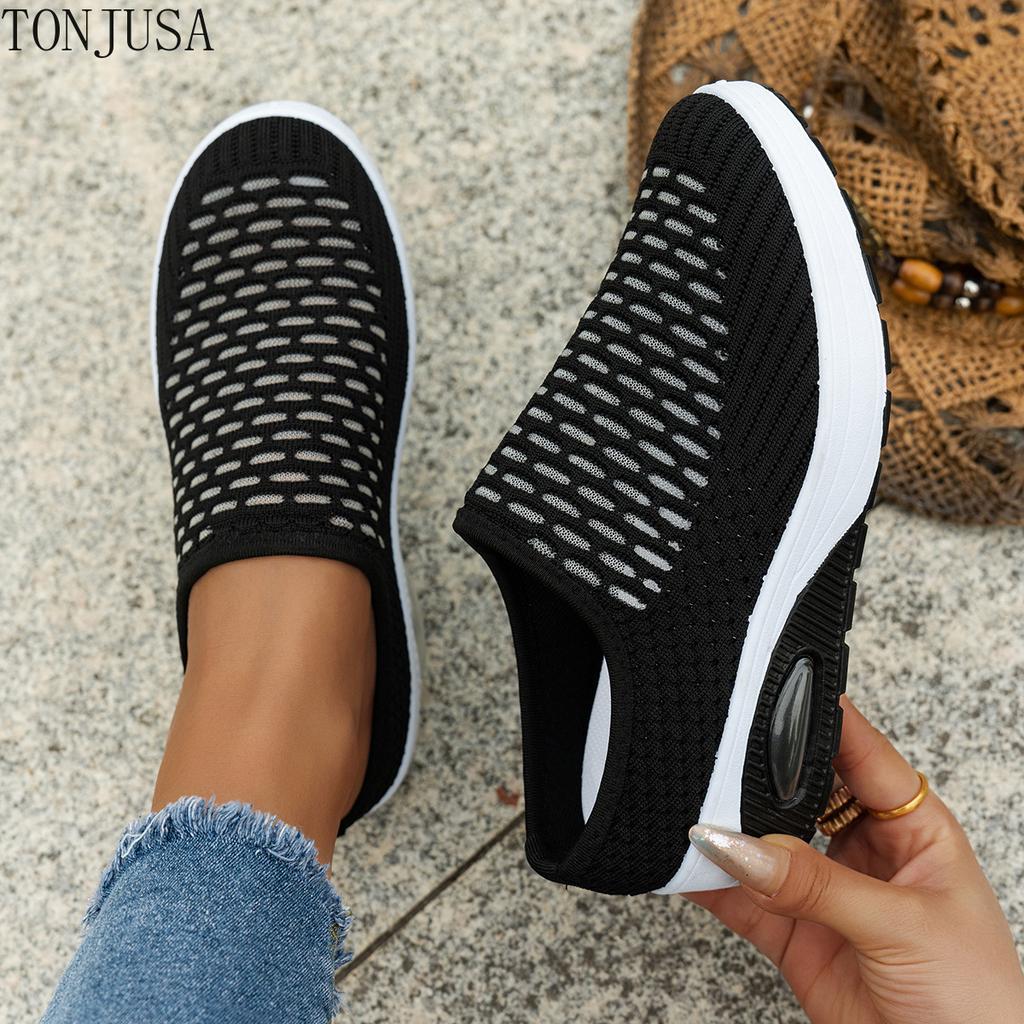 Ladies Thick-soled Cool Slippers Soft-soled Non-slip One-pedal Beach Sandals Large-size Shoes