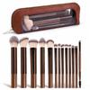 13pcs Makeup Brushes with Storage Bag Soft Fluffy Cosmetic Foundation Powder Eyeshadow Kabuki Blending Beauty Tool Makeup
