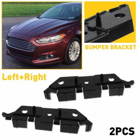 For 2013-2016 Fusion S SE Front Bumper Support Bracket Set Left & Retainer Right