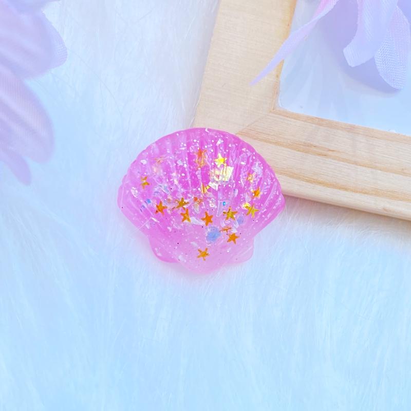 10Pcs New 23*26mm Cute Beautiful Shells Flat Back Resin Cabochons Scrapbooking DIY Jewelry Craft Decoration Accessorie Q28