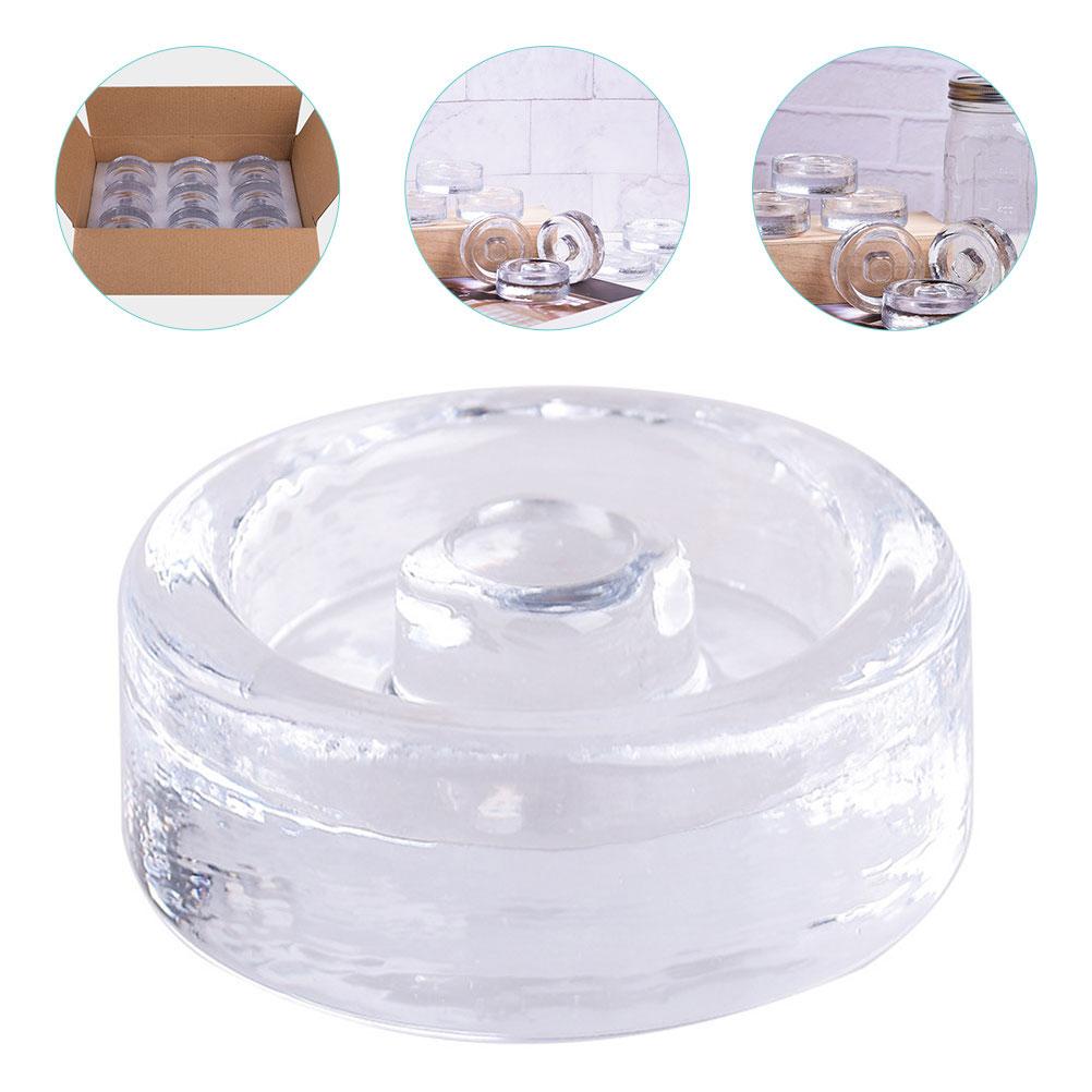 2 Pcs Can Fermented Glass Weights Mason Jar Lids Fermenting for Wide Mouth Jars
