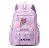 Anime 26 English Letters Printed Backpack Schoolbag for Teenager Student Girl Boy Bookbag Large Capacity Waterproof Travel Bag Gift Mochila