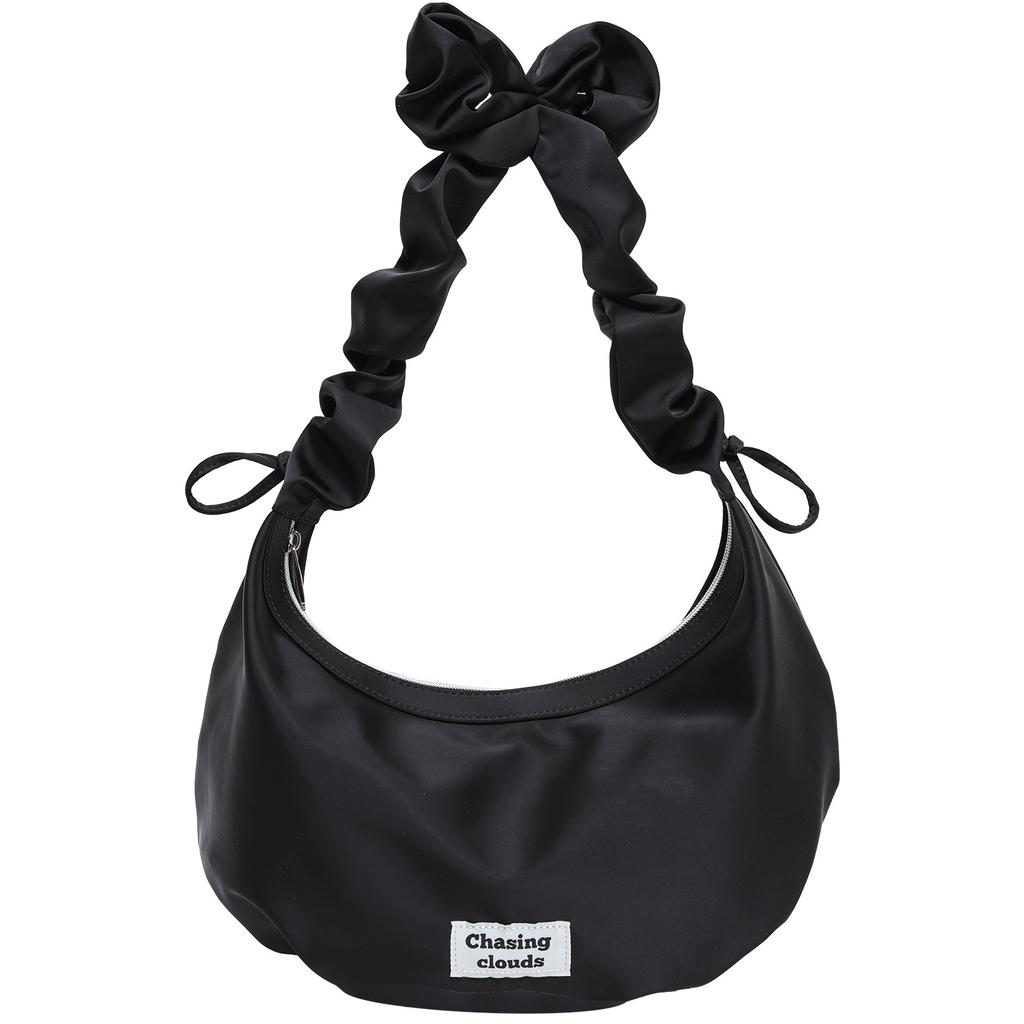 Fashionable Pleated Cloud-shaped Bag, Large Capacity Dumpling Bag, Diagonal Crossbody Bag