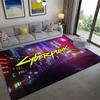 Cyberpunk 2077 Carpet Rug for Living Room Bedroom Home Sofa Decoration,Kids Play Non-slip Floor Mat