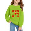 Girls Round Neck Pullovers For Kids Printed Baby Tops Valentine's Day