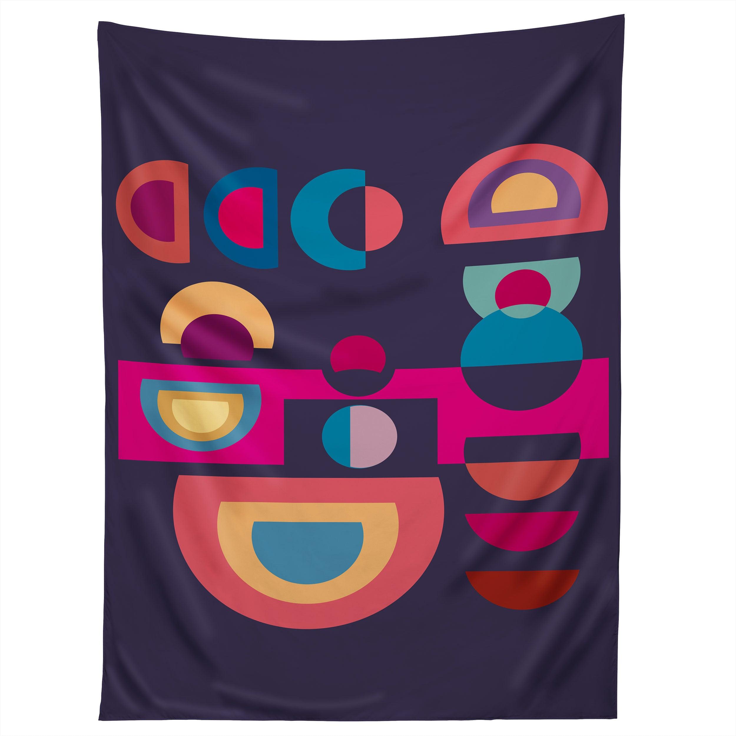 GEOMETRIC COLORPLAY 1 tapestry 75x100