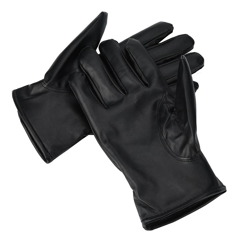 Men Fashion Warm Cashmere Leather Male Winter Gloves Driving Waterproof