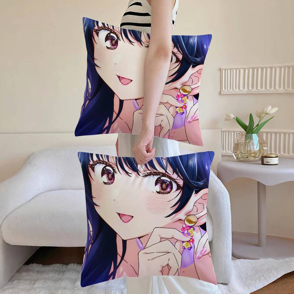 Die D-Gefahren in meinem Herzen Kissenbezug Milbendichter Kissenbezug Versteckter Reißverschluss seidig Sofakissenbezug