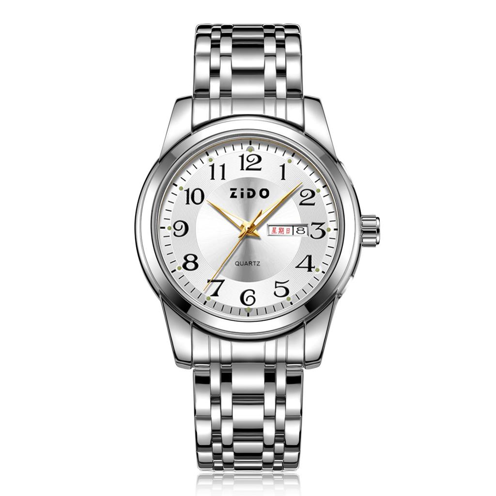 High-End Fashion Men'S Watch Light Luxury Versatile Automatic Quartz Luminous Old Man'S Watch Big Number