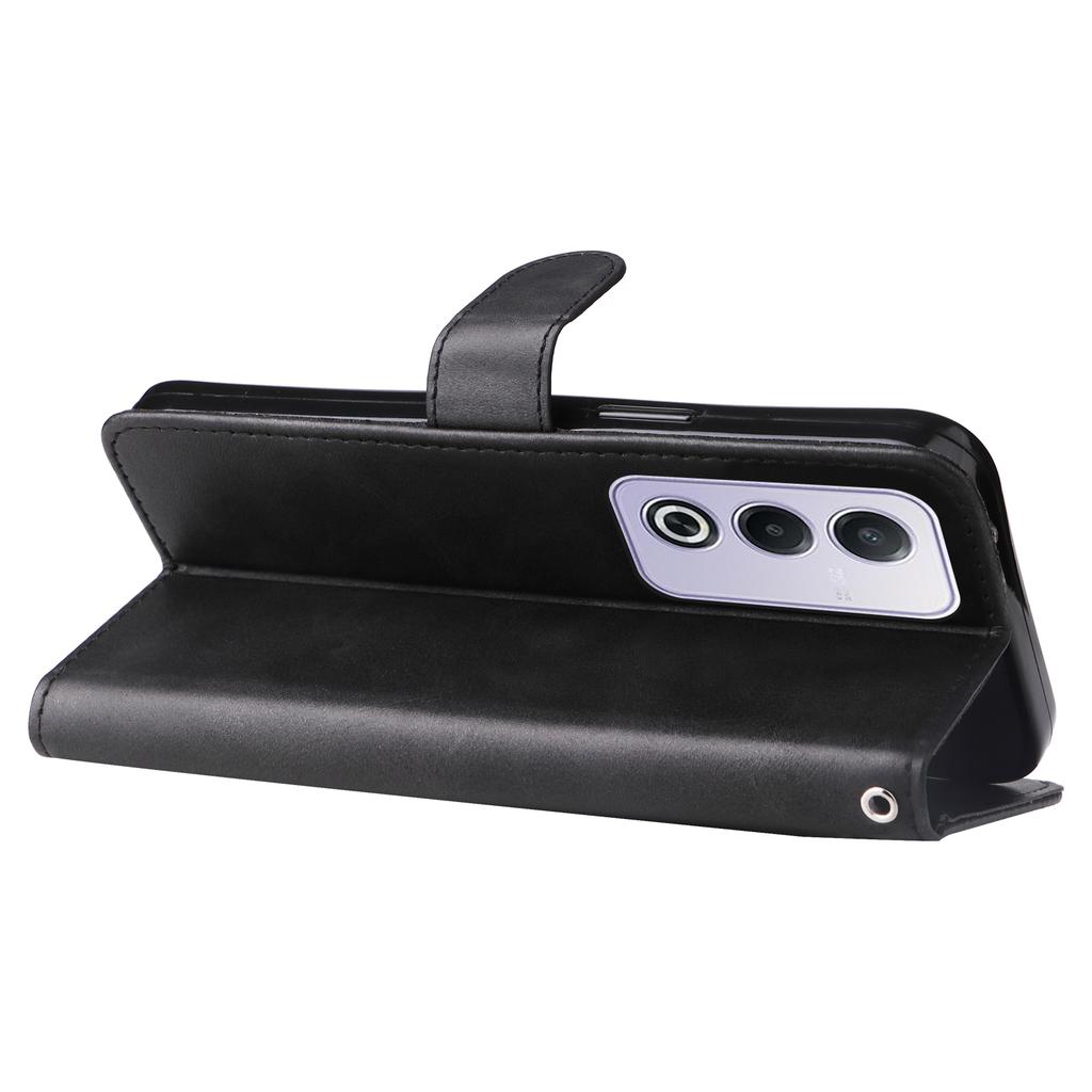 For Oppo A3 Pro (Global) 5G/(India) 5G Case Zipper Wallet Calf Texture PU Leather Phone Cover