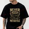 Never Underestimate An Old Man With A Motorcycle Men T-shirt High Quality Funny Cotton Casual Cool Short Sleeve Hip Hop Tees