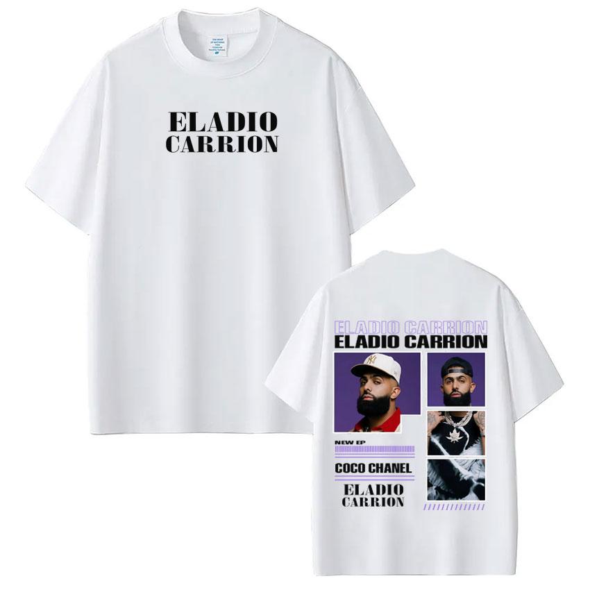 

Rapper Eladio Carrion Album Tour Graphic Tees Men Women Hip Hop T Shirt Fashion Cotton Shortsleeved High Quality Tshirts S