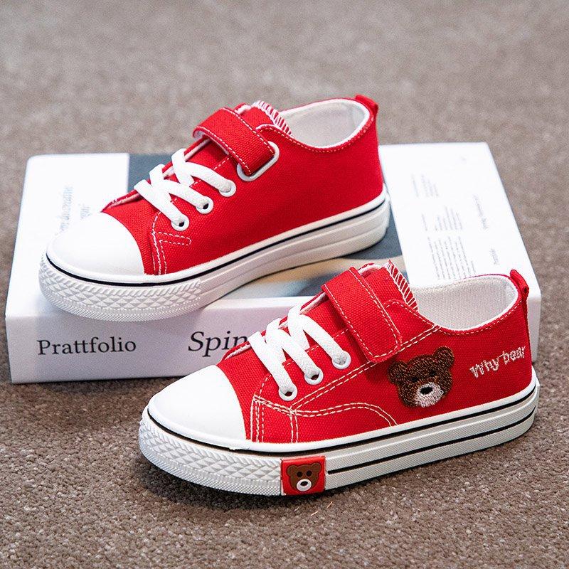 Children's Canvas Shoes Breathable Spring and Autumn New White Girls Board Shoes Summer Thin Breathable Student Boys White Shoes