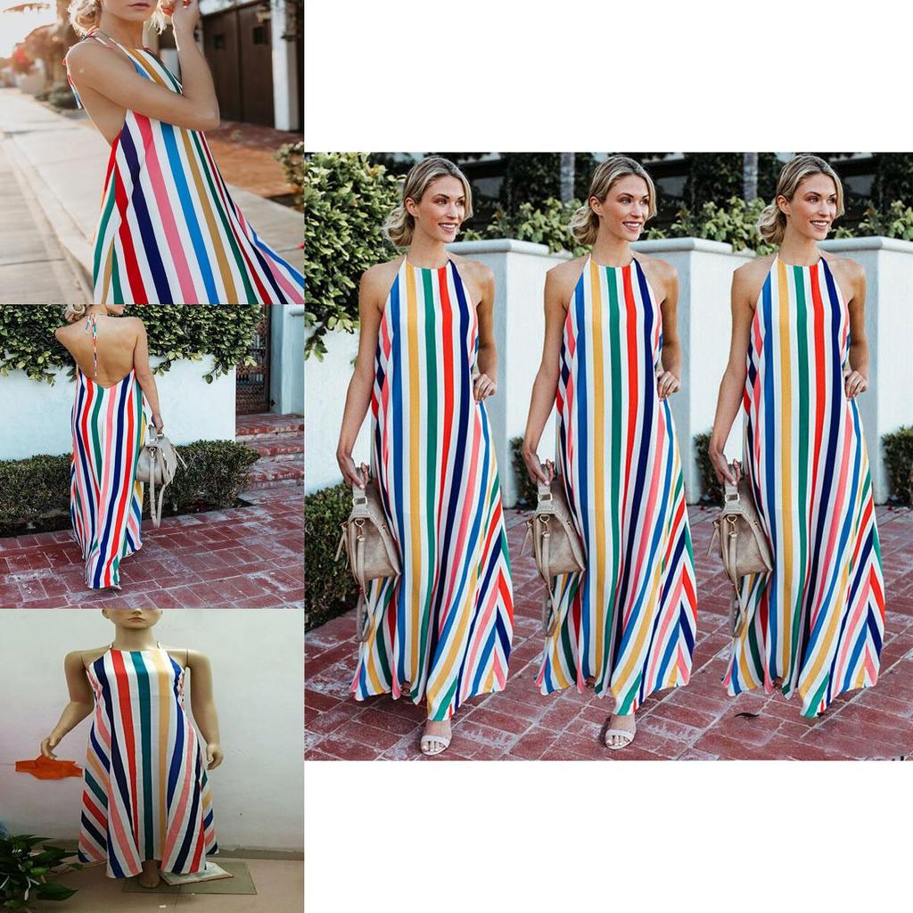 Vibrant Women Boho Style Long Maxi Dress Featuring Flowy Fabric And Comfortable Fit