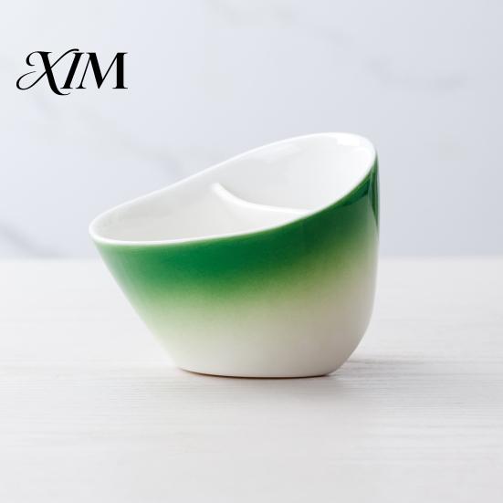 Rückstandsfreier Tee-Aufgussbecher Keramik Neigbarer Teetasse mit Siebeinsatz, Integriertes Sieb Tragbarer Becher, Filter 350ml Fassungsvermögen, Wasserabtrennung