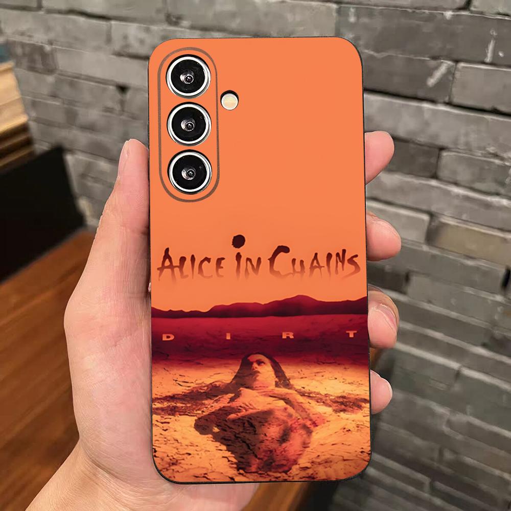 

Retro Band Alice In Chains Phone Case For Samsung S26 S25 Edge S24 S23 S22 S21 S20 Ultra Plus Fe Galaxy Silicon Cover Galaxy S25 Ultra